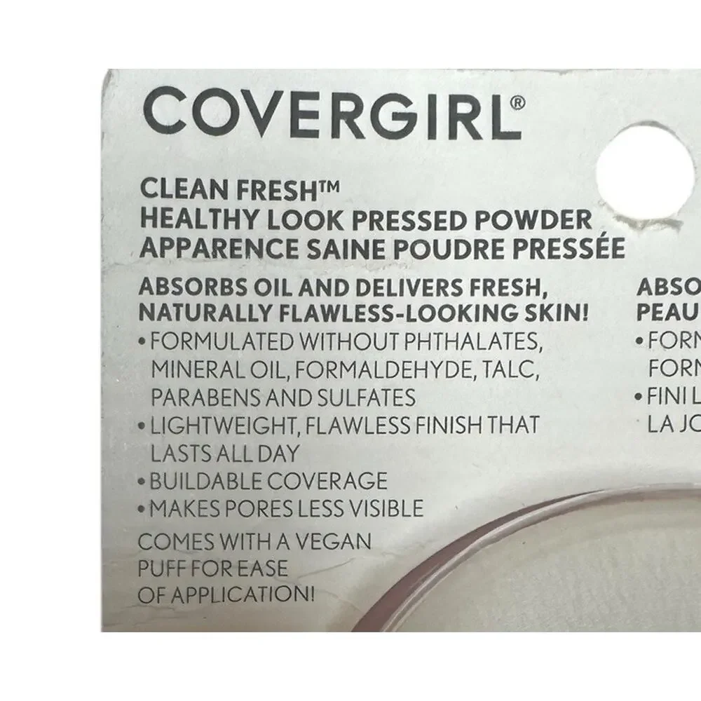 CoverGirl Clean Fresh Healthy Look Pressed Powder .35oz 230 Dark Lot of 3 NEW
